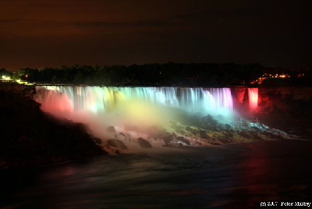 American Falls bei Nacht