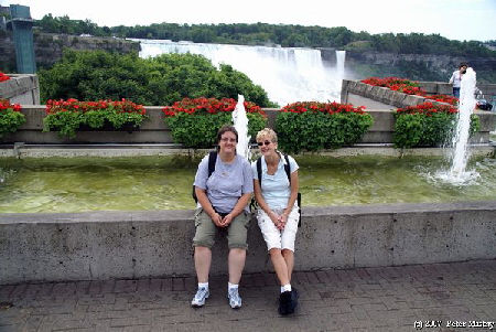 Nicole und Ela an den F�llen