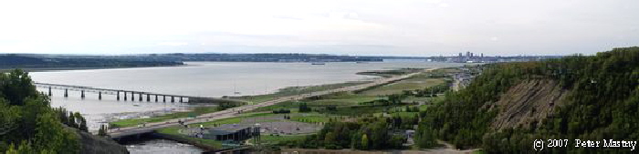 St. Lorenz Strom bei Quebec