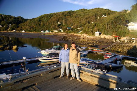 Peter und Nicole an der Anse Bucht