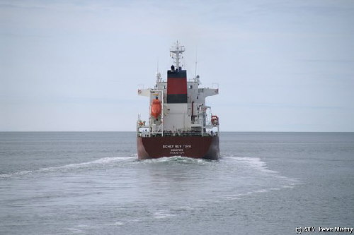 Frachter im St. Lorenz Strom