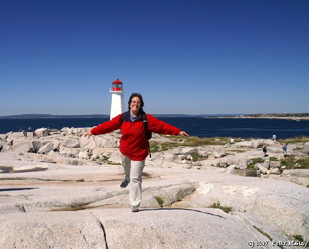 Nicole ganz easy in Peggy�s Cove