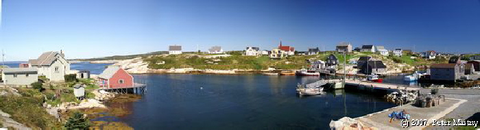 Peggy�s Cove Hafen Panorama
